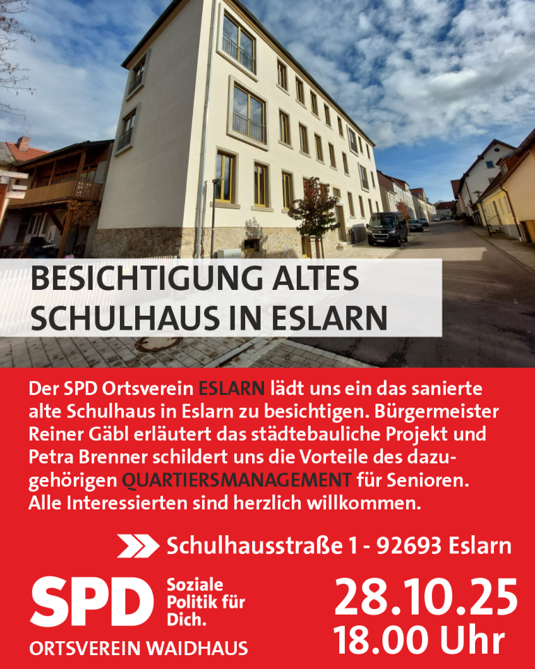 Besichtigung altes Schulhaus in Eslarn